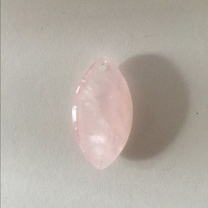 Pink quartz pendants in various shapes